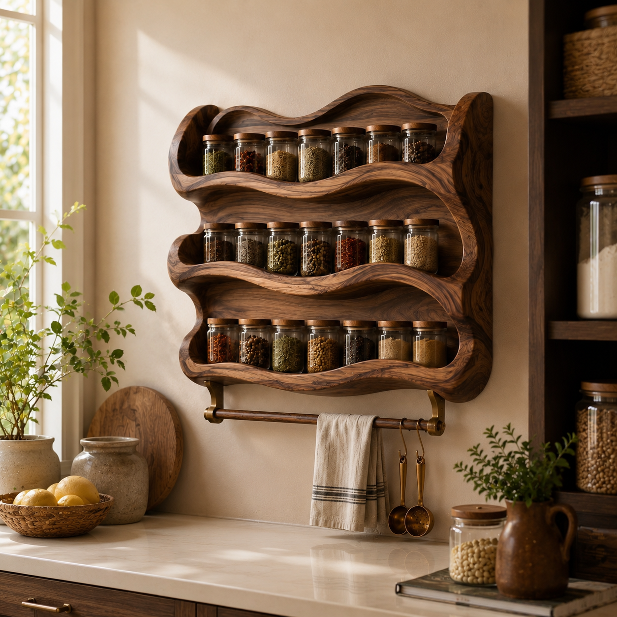Rowan Solid Wood Spice Rack - Design 026 - product image 09