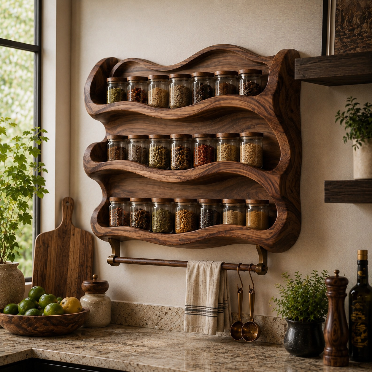 Rowan Solid Wood Spice Rack - Design 026 - product image 10
