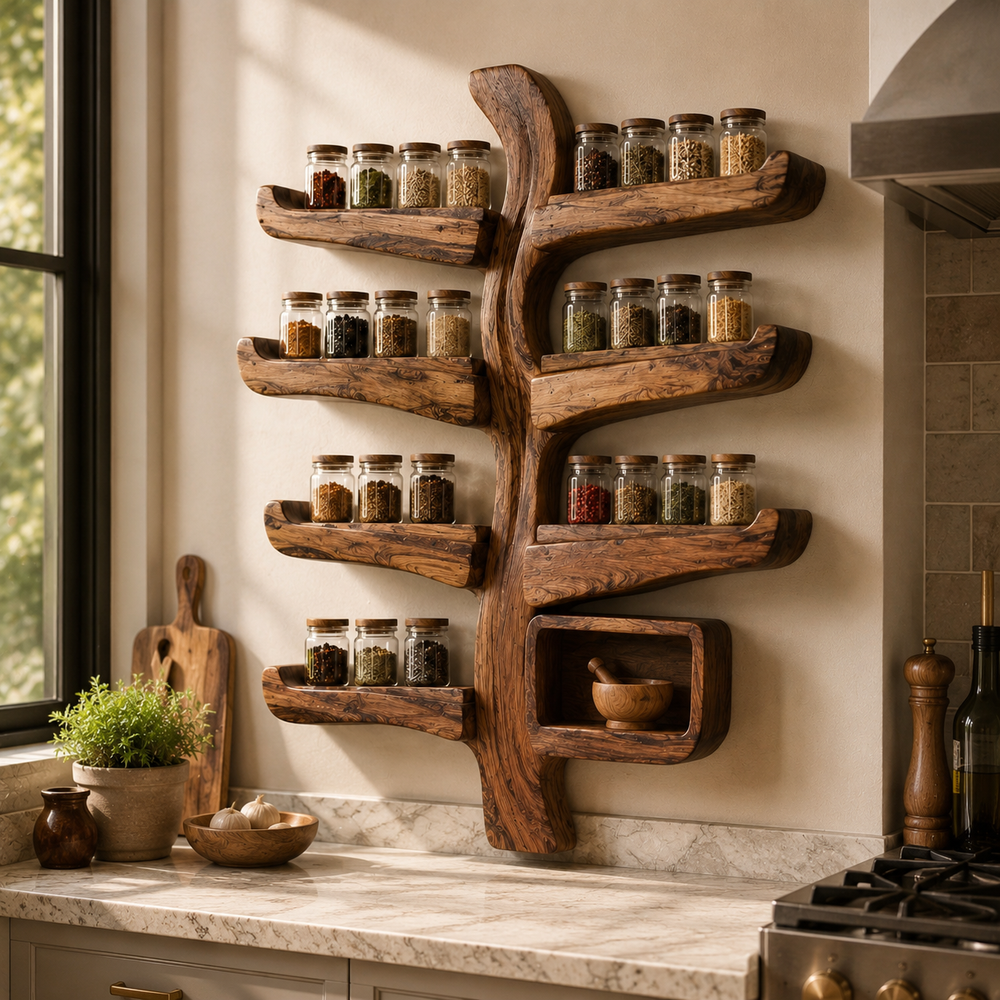 Isla Kitchen Spice Rack Shelves - Design 028 - product image 02