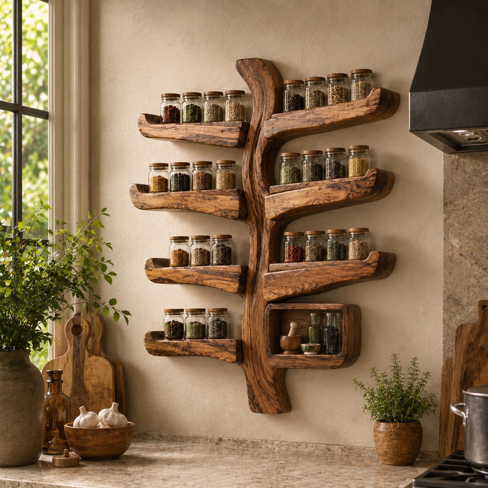 Isla Kitchen Spice Rack Shelves - Design 028 - product image 07