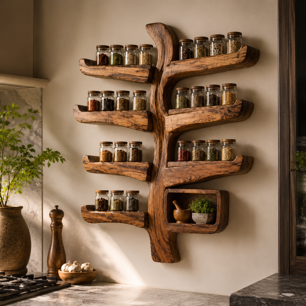 Isla Kitchen Spice Rack Shelves - Design 028 - product image 11
