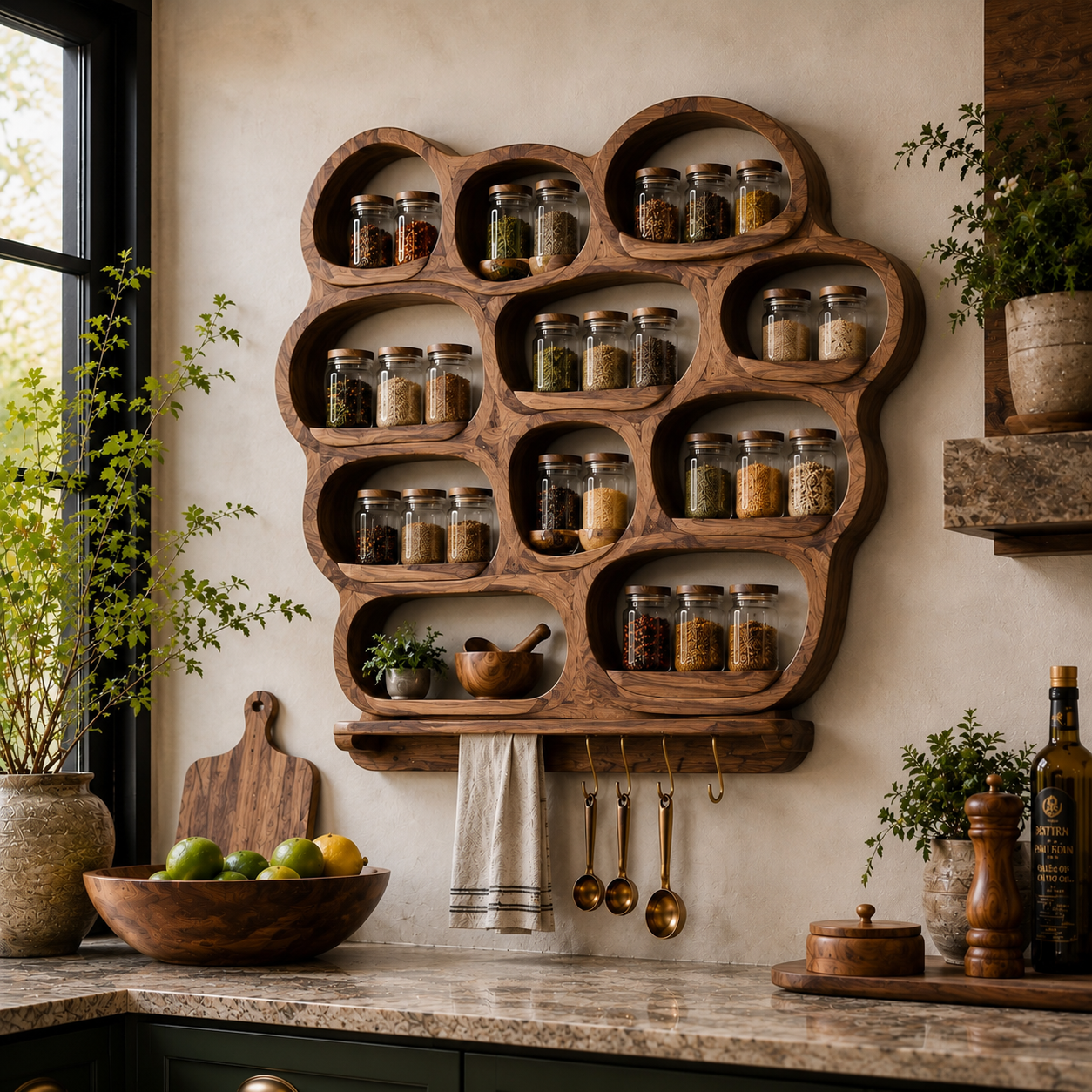 Soren Tall Spice Rack Shelf - Design 029 - product image 02