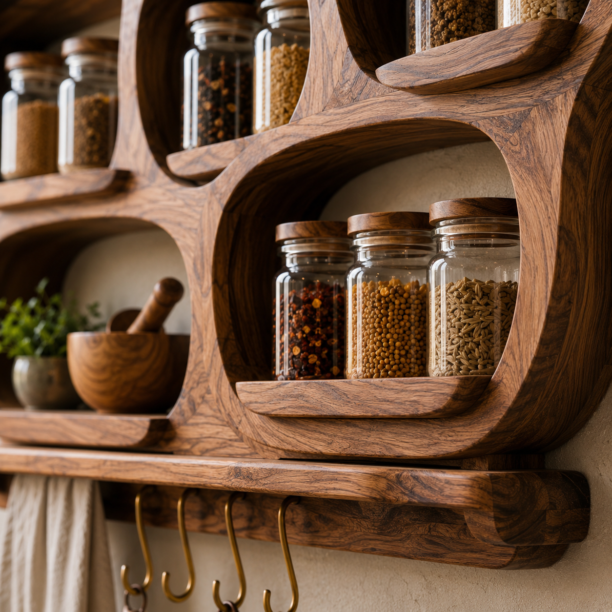 Soren Tall Spice Rack Shelf - Design 029 - product image 04