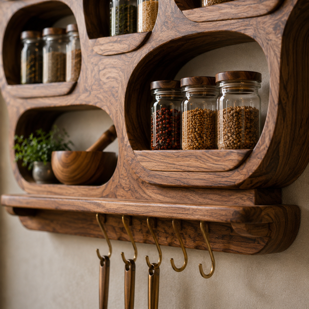Soren Tall Spice Rack Shelf - Design 029 - product image 05