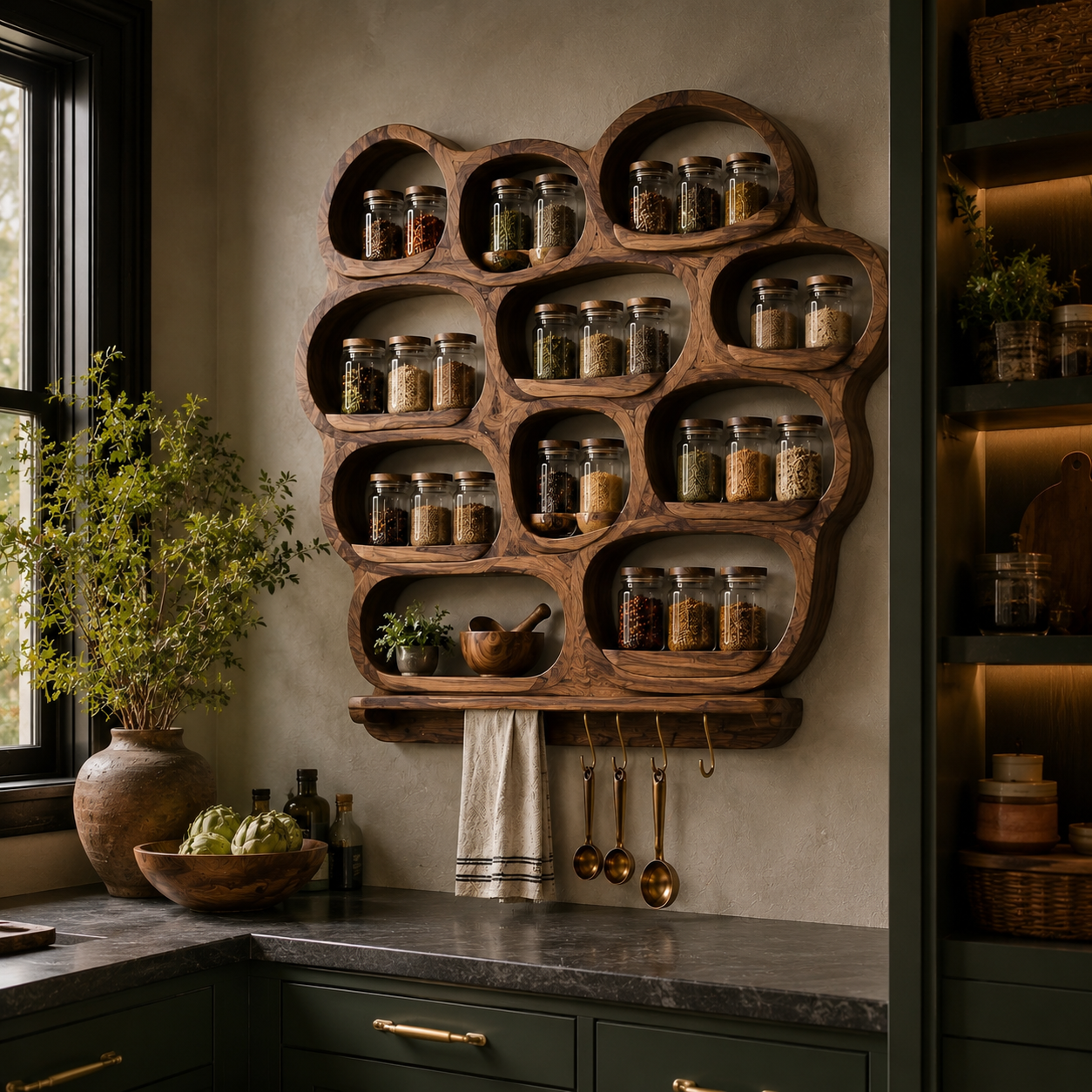 Soren Tall Spice Rack Shelf - Design 029 - product image 09