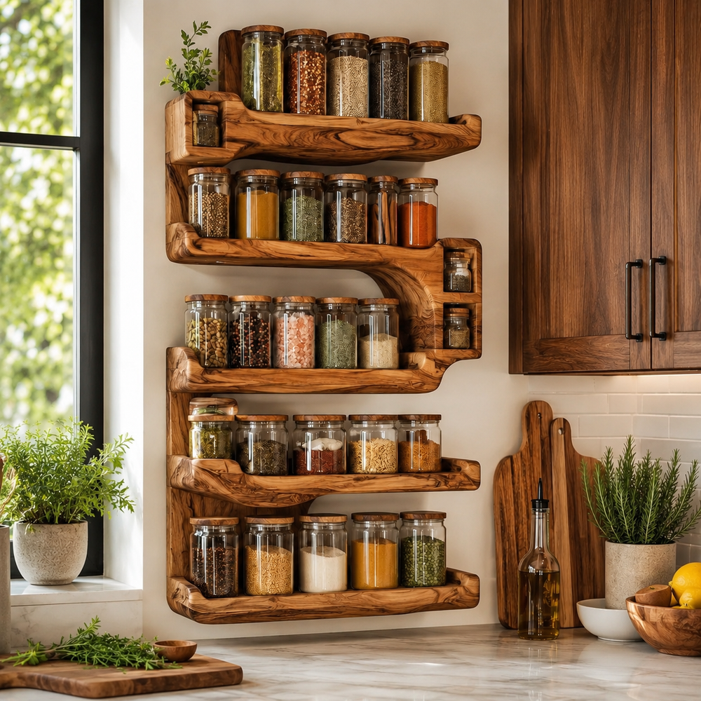 Veyra Slim Spice Rack Shelves - Design 031 - product image 02