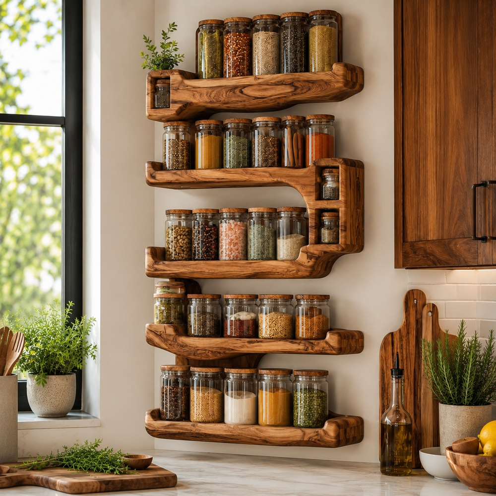 Veyra Slim Spice Rack Shelves - Design 031 - product image 03