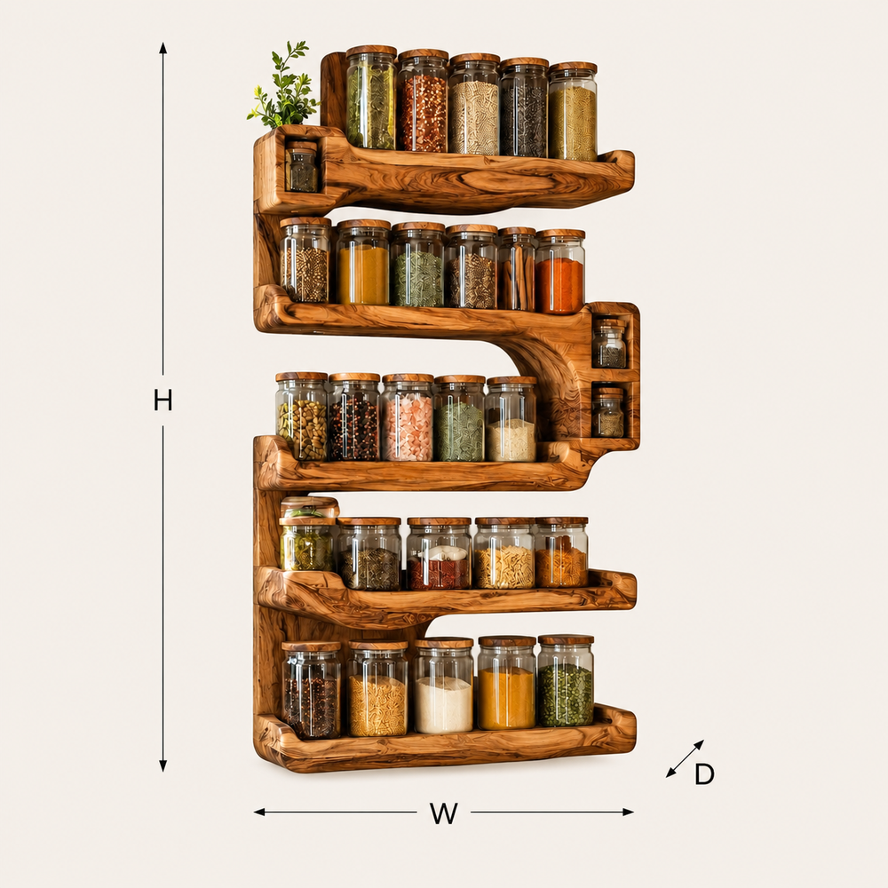 Veyra Slim Spice Rack Shelves - Design 031 - product image 08
