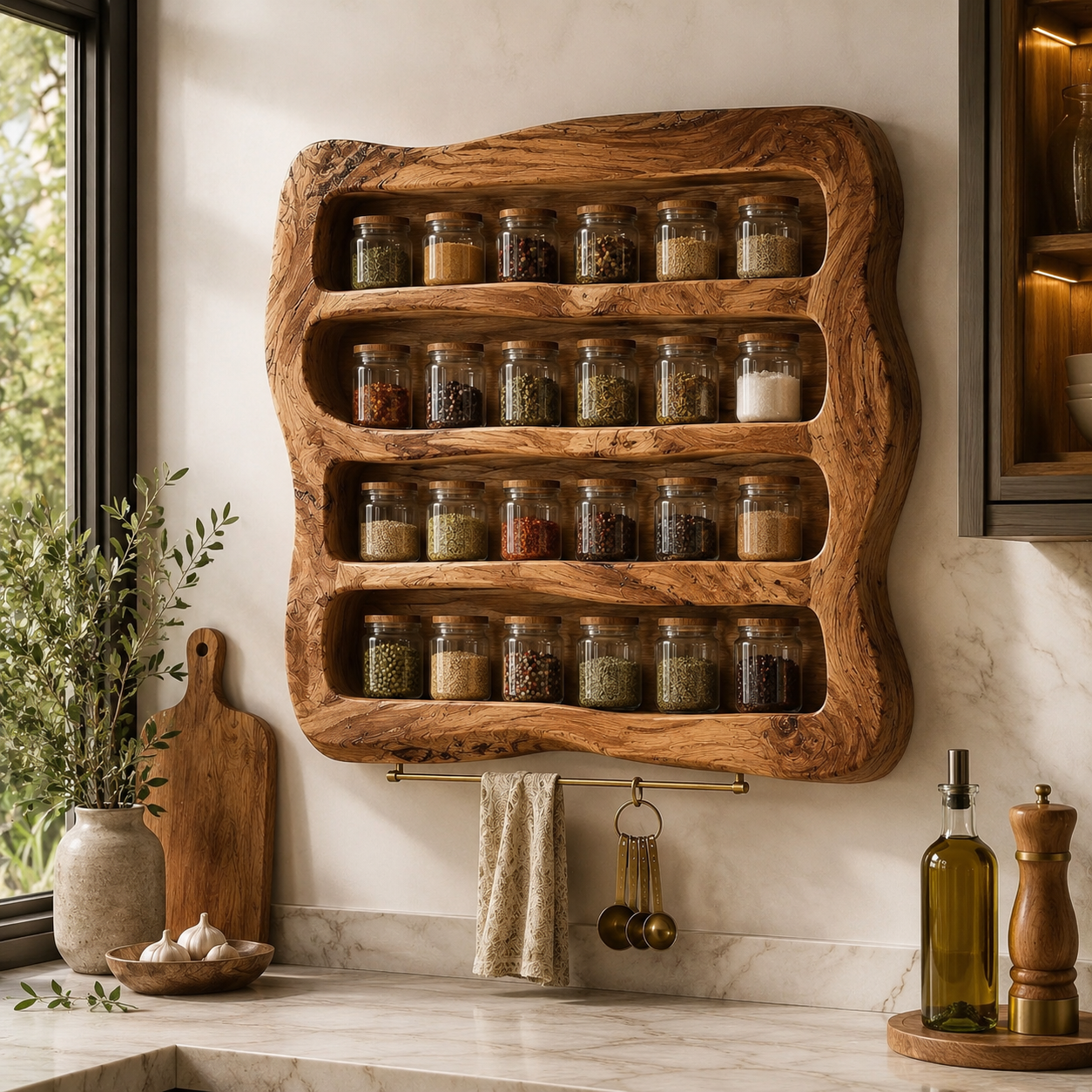 Calder Warm Wood Spice Shelf - Design 032 - product image 02