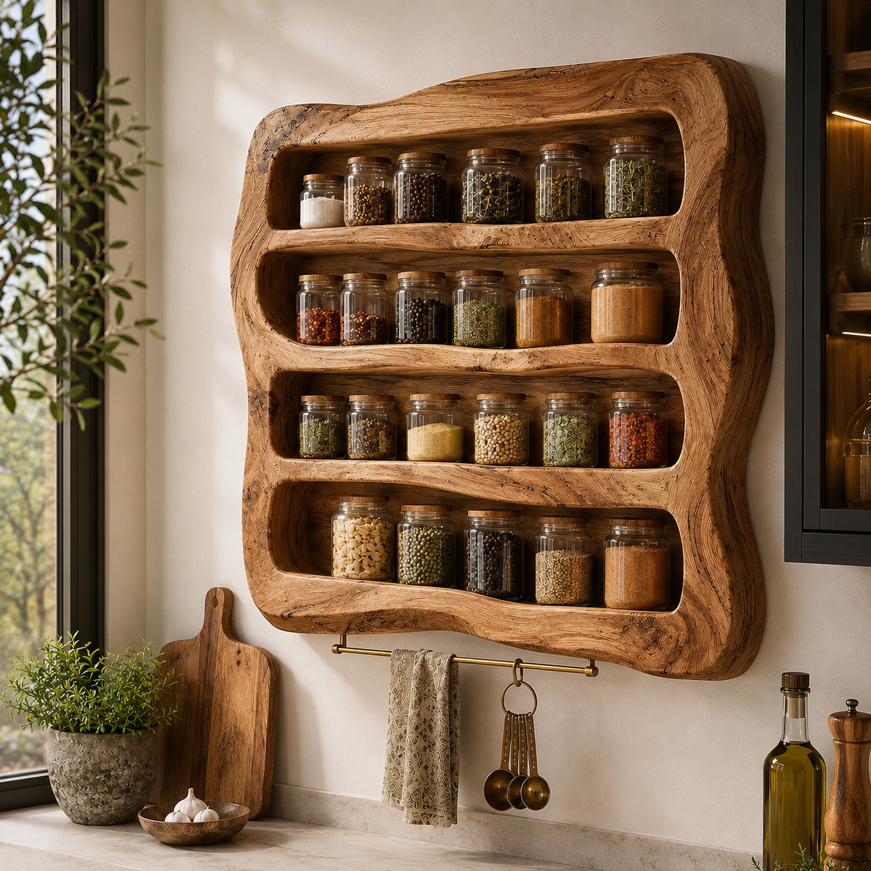 Calder Warm Wood Spice Shelf - Design 032 - product image 03