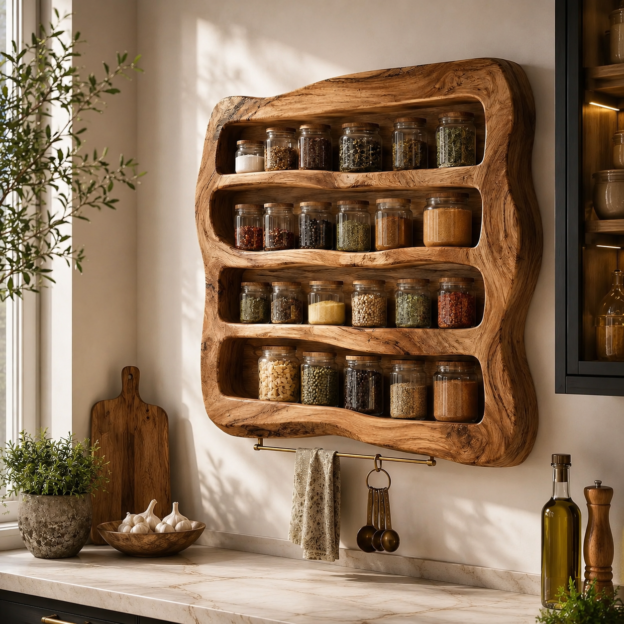 Calder Warm Wood Spice Shelf - Design 032 - product image 09