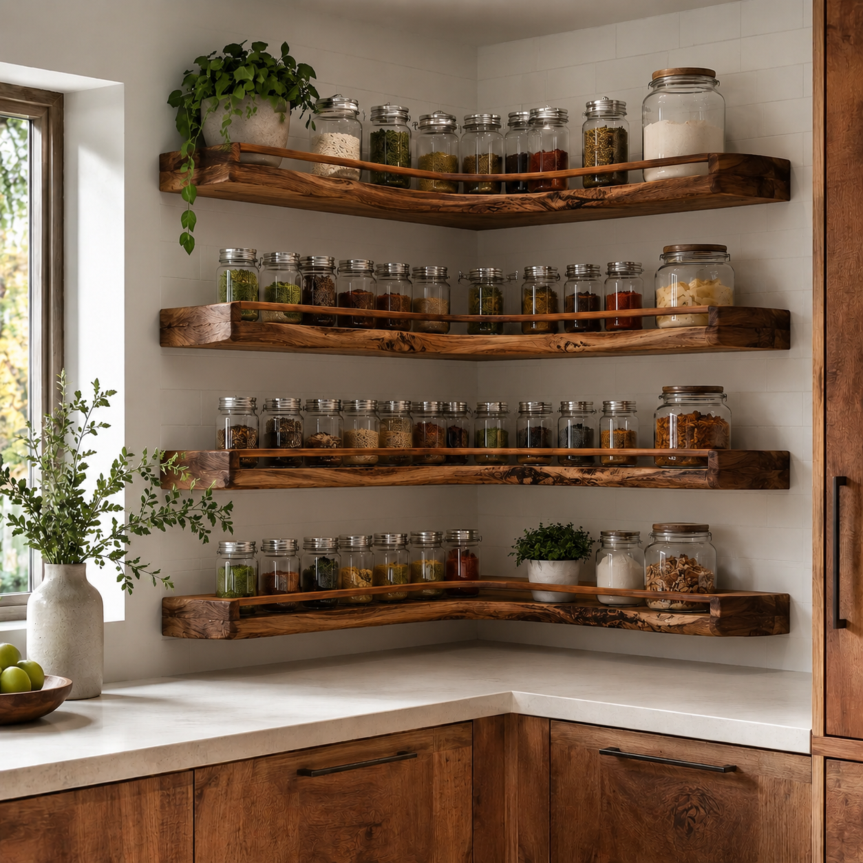 Rowan Solid Wood Spice Rack - Design 034 - main view