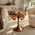 Mira Organic Wood Side Table - Design 002 - main view