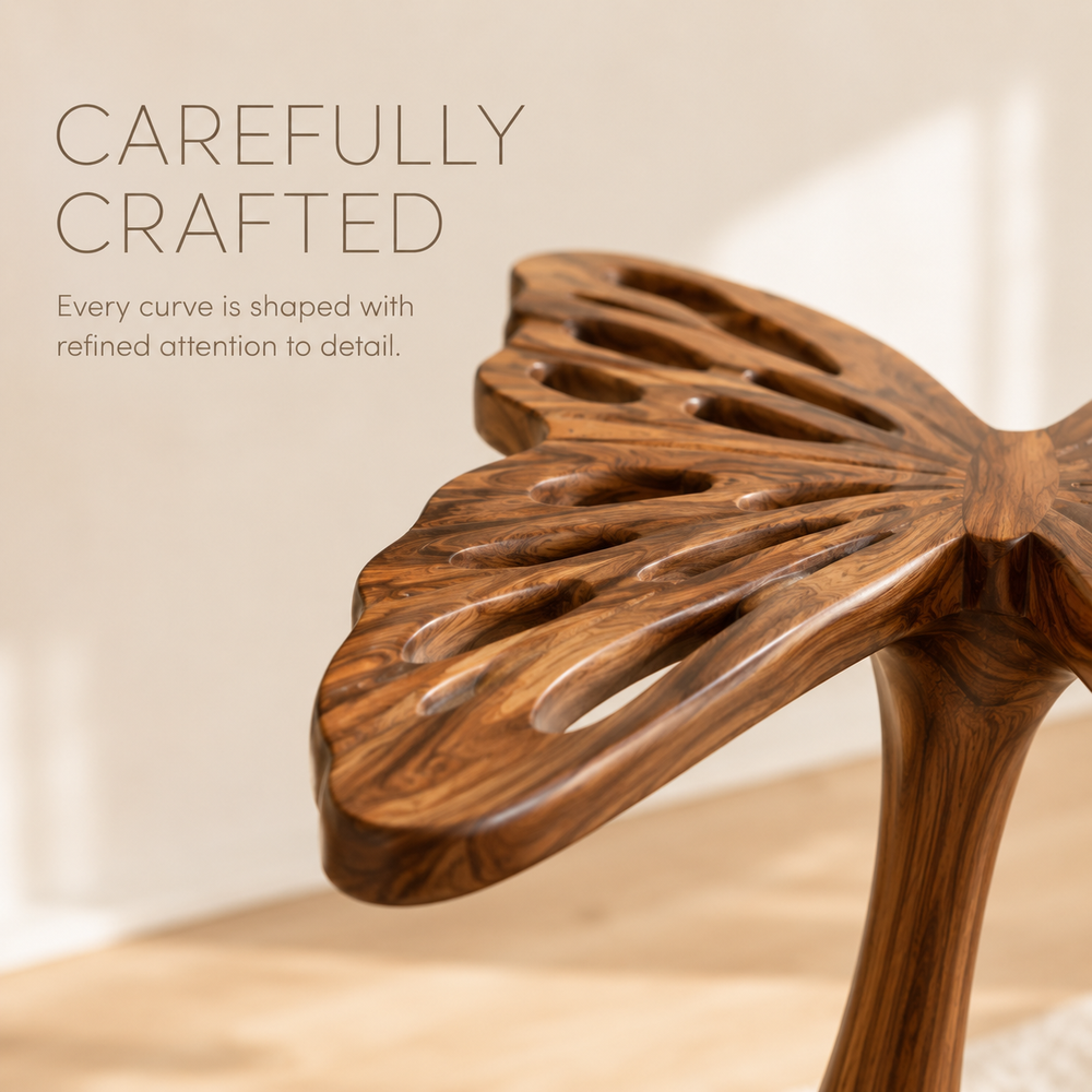 Mira Organic Wood Side Table - Design 002 - product image 06