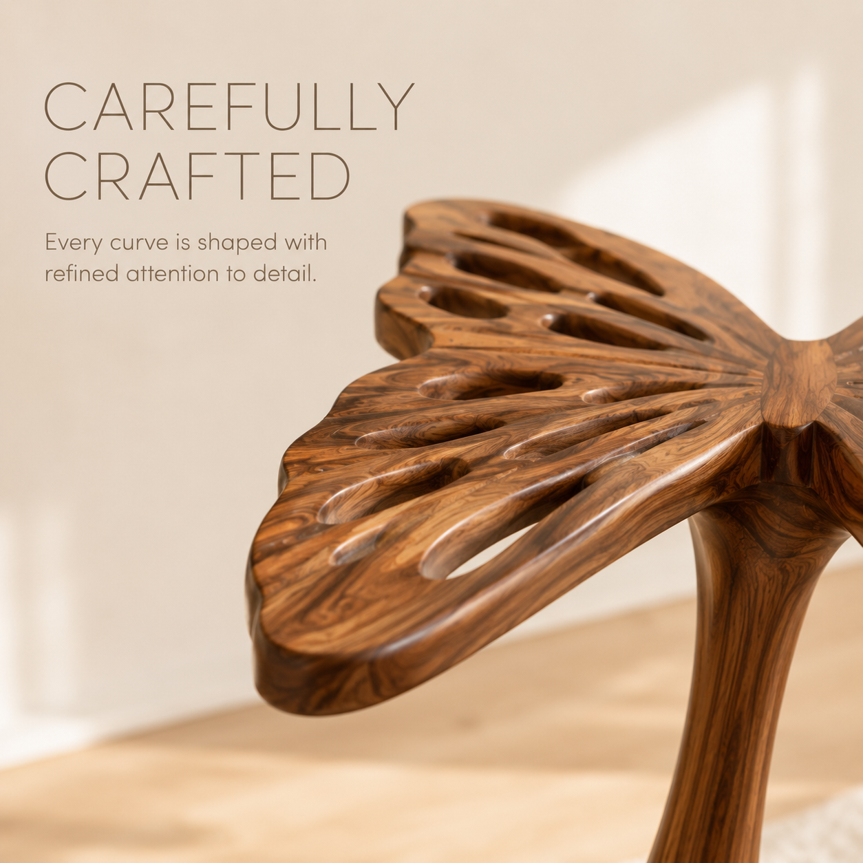 Mira Organic Wood Side Table - Design 002 - product image 06