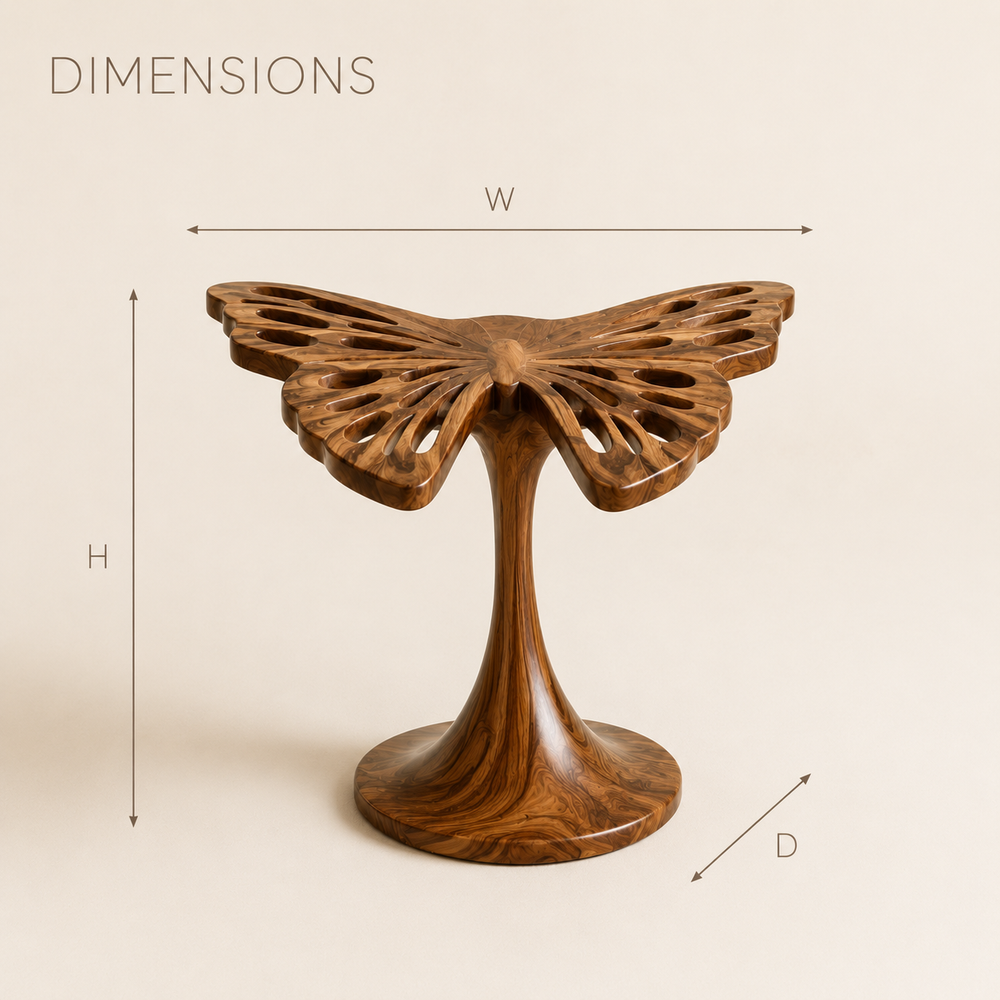 Mira Organic Wood Side Table - Design 002 - product image 08