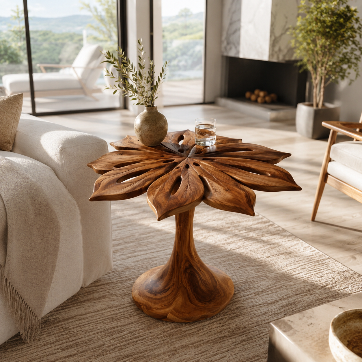 Calder Curved End Table - Design 003 - main view