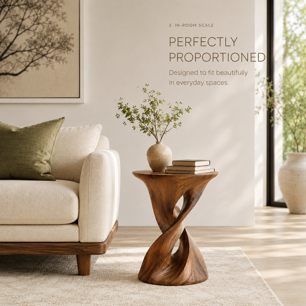 Soren Solid Wood Side Table - Design 004 - product image 04