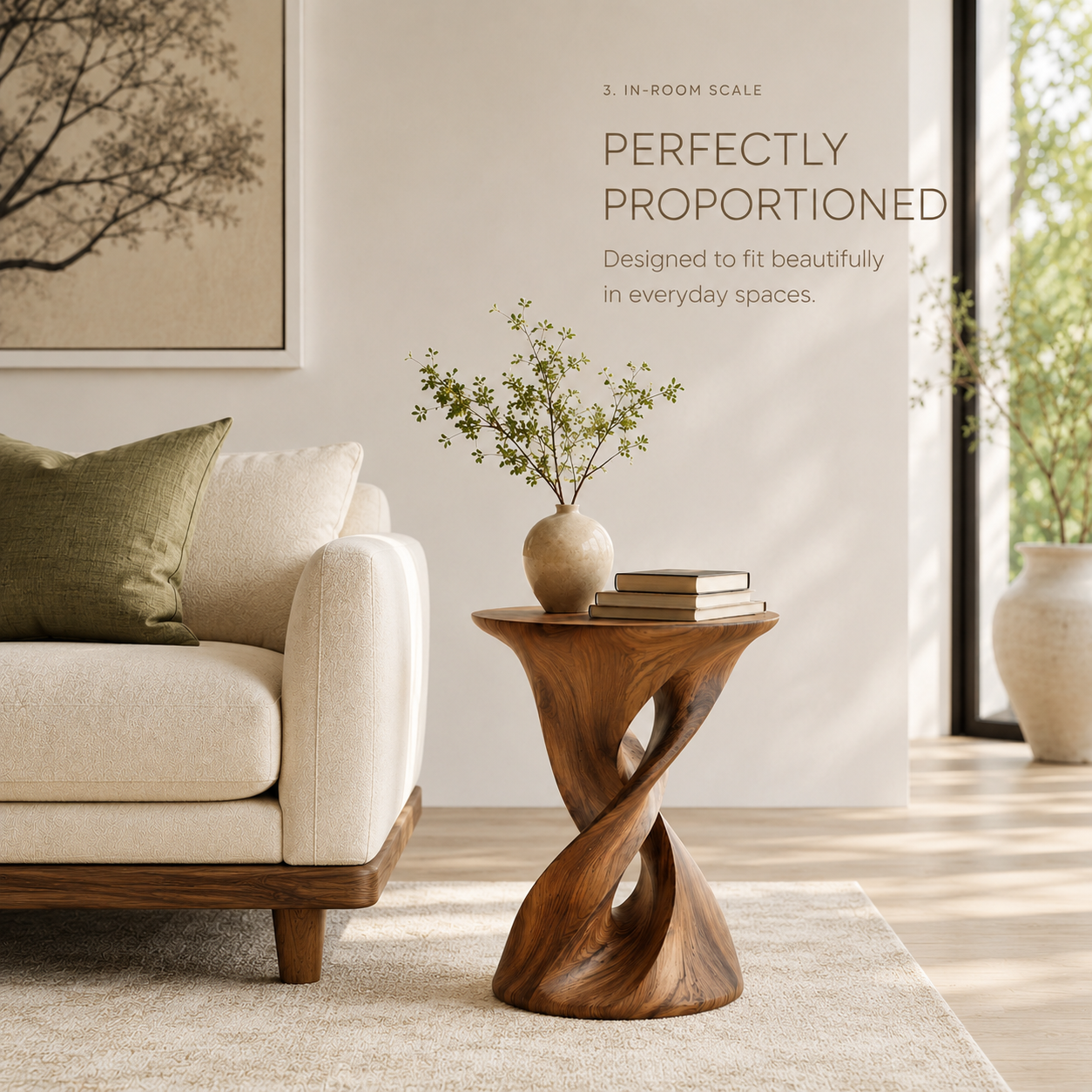 Soren Solid Wood Side Table - Design 004 - product image 04