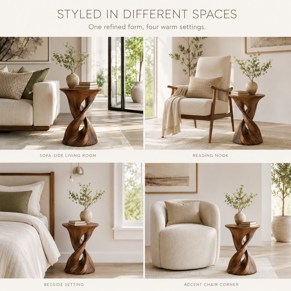 Soren Solid Wood Side Table - Design 004 - product image 10