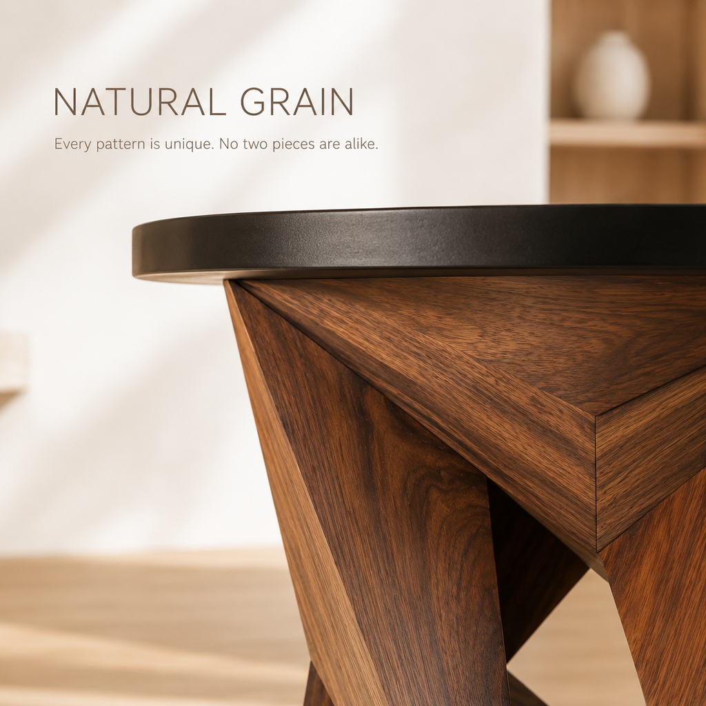 Liora Warm Wood Side Table - Design 008 - product image 05