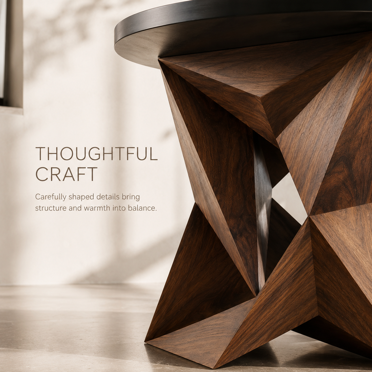 Liora Warm Wood Side Table - Design 008 - product image 06