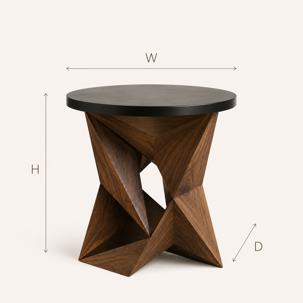 Liora Warm Wood Side Table - Design 008 - product image 08