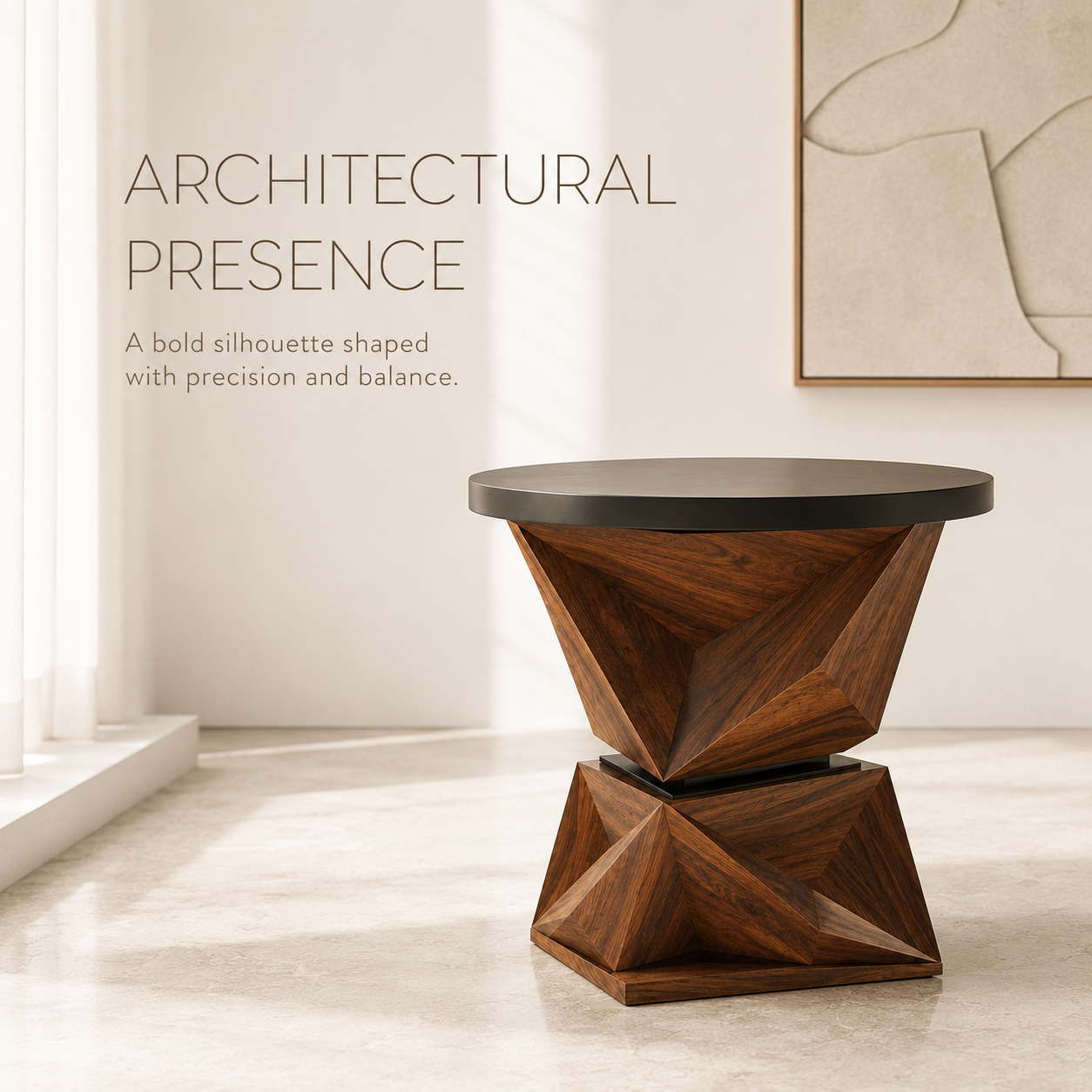 Brielle Sculptural End Table - Design 010 - product image 03