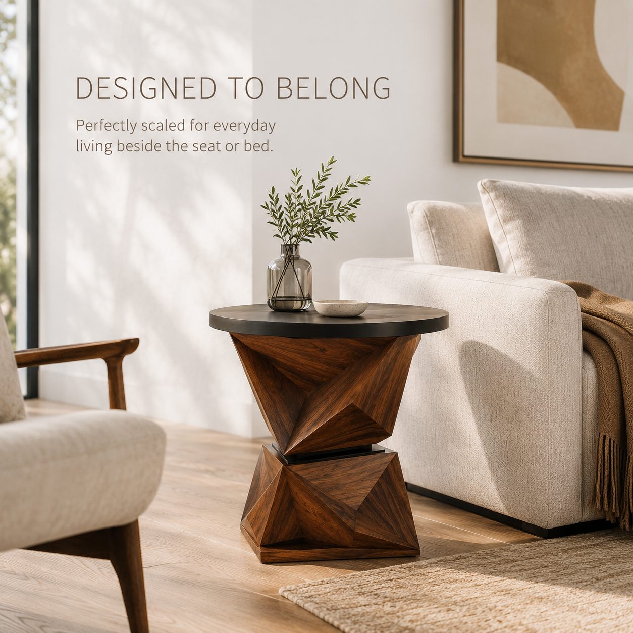 Brielle Sculptural End Table - Design 010 - product image 04