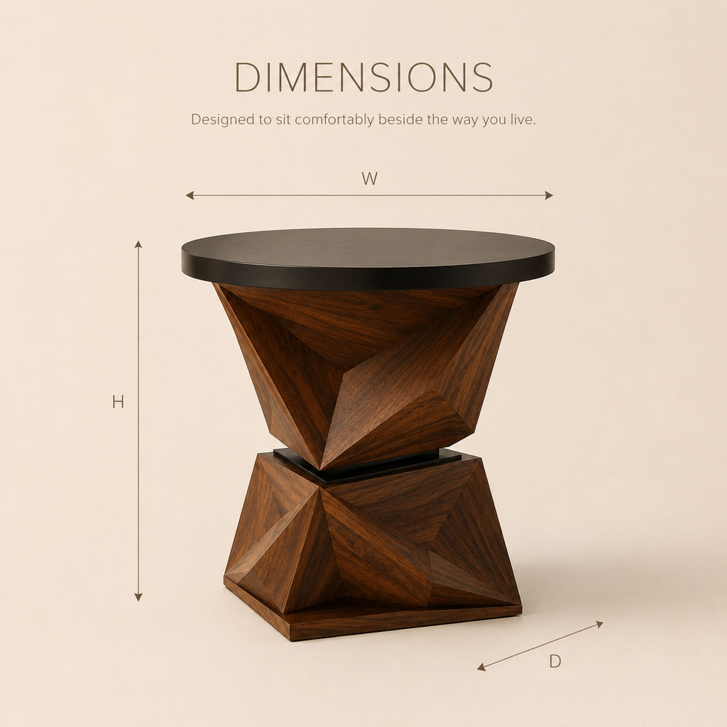 Brielle Sculptural End Table - Design 010 - product image 07