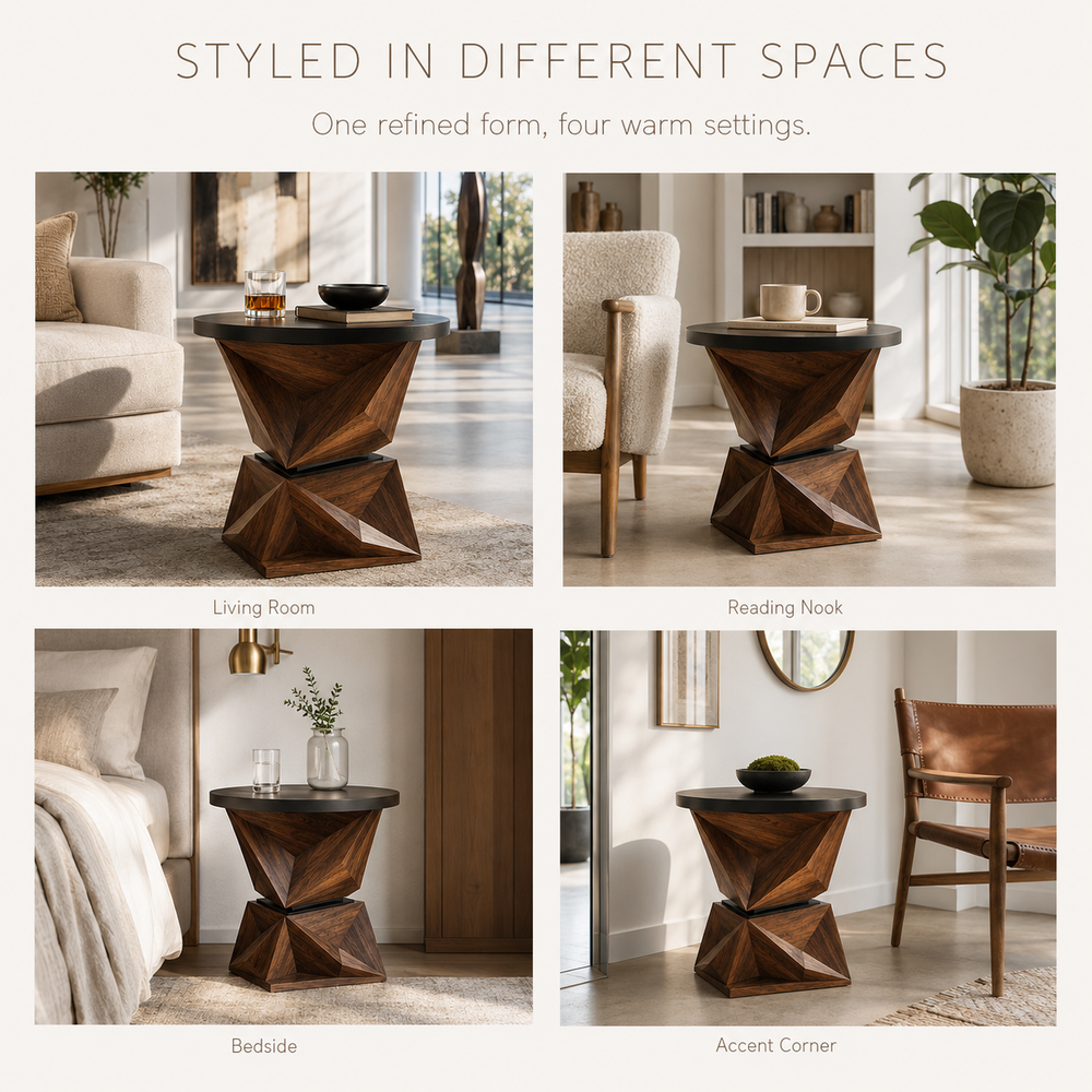 Brielle Sculptural End Table - Design 010 - product image 09
