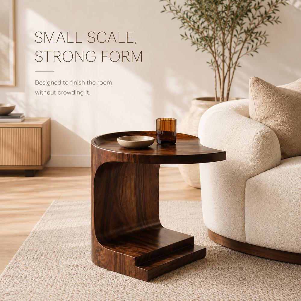 Selene Rounded Side Table - Design 012 - product image 04