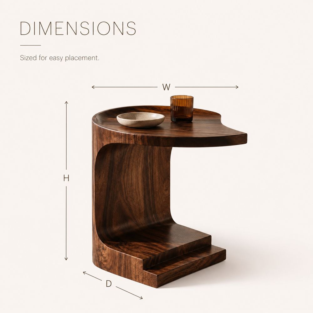 Selene Rounded Side Table - Design 012 - product image 08