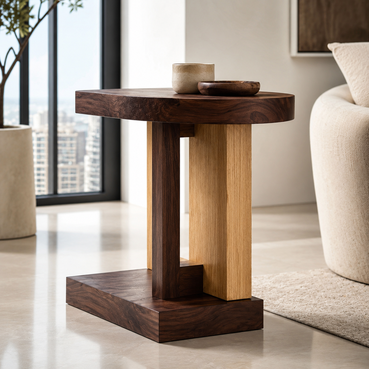 Darian Portal End Table - Design 013 - main view
