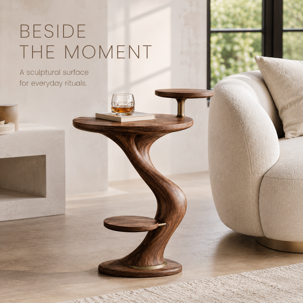 Vale Sculptural Side Table - Design 016 - product image 02