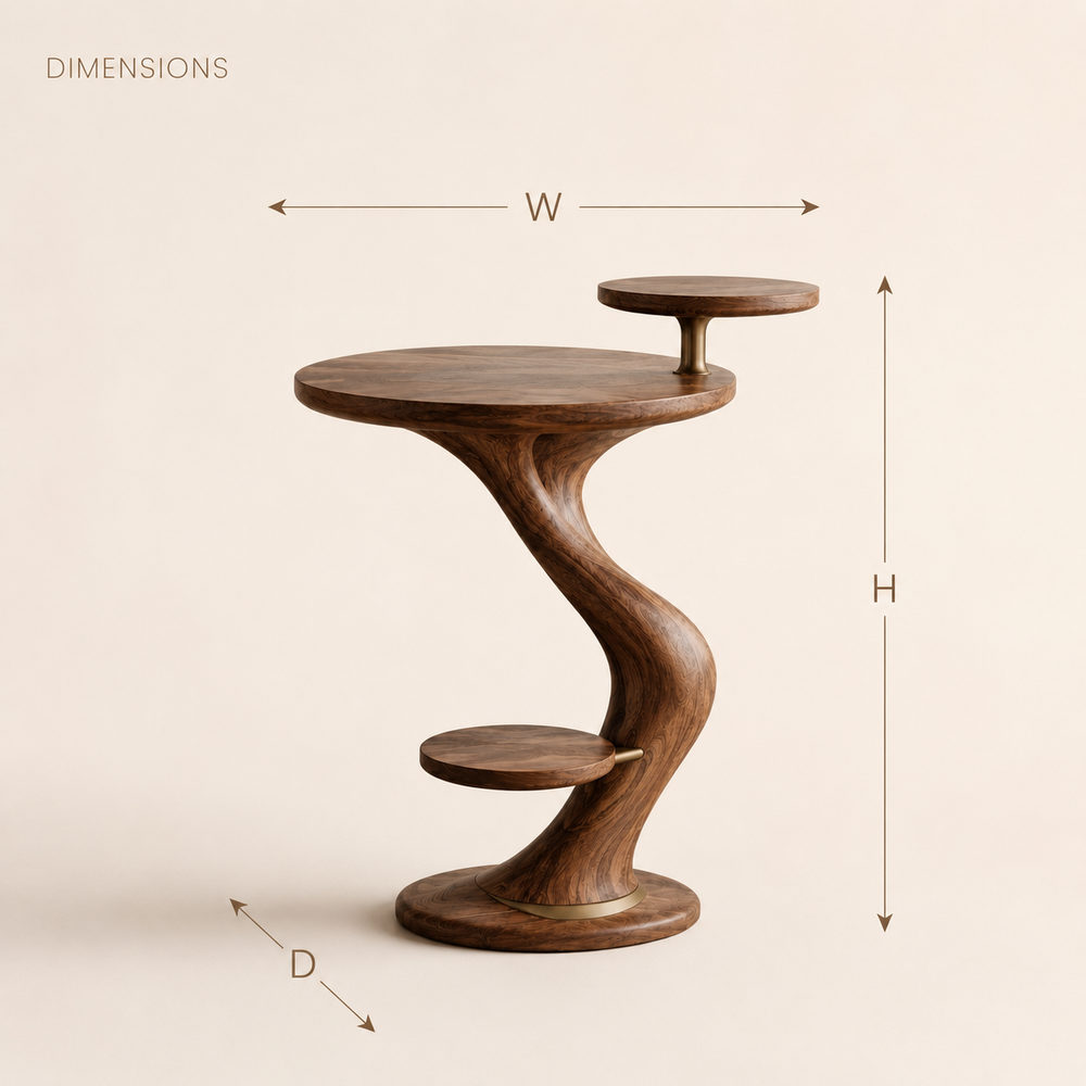 Vale Sculptural Side Table - Design 016 - product image 08