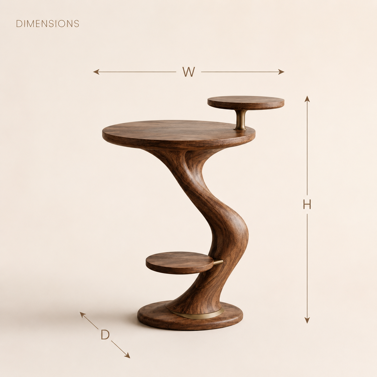 Vale Sculptural Side Table - Design 016 - product image 08