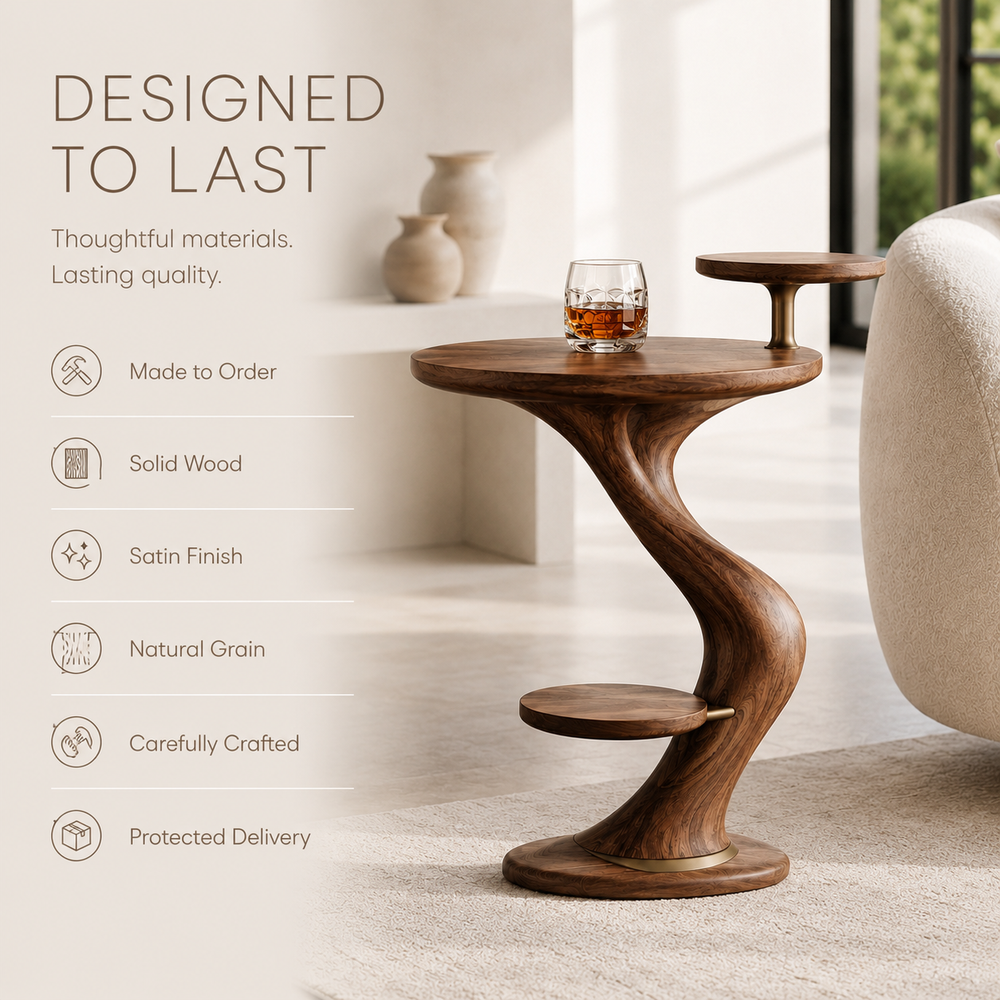 Vale Sculptural Side Table - Design 016 - product image 09