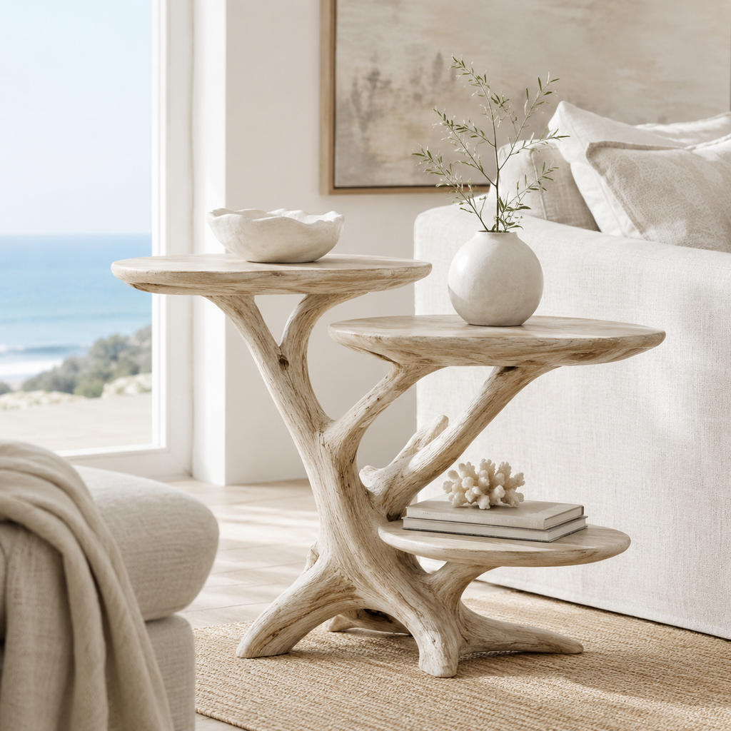 Celine Warm Modern End Table - Design 018 - main view