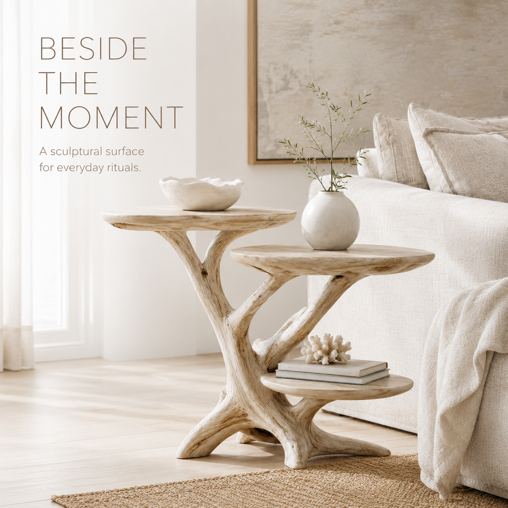 Celine Warm Modern End Table - Design 018 - product image 02