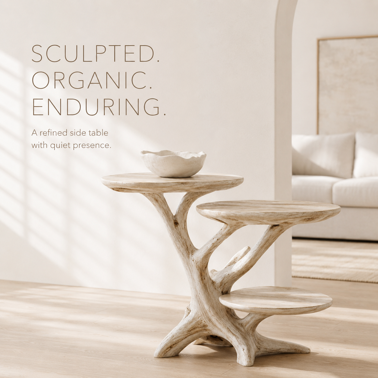 Celine Warm Modern End Table - Design 018 - product image 06