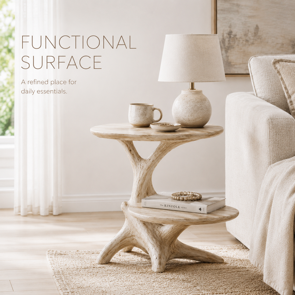 Celine Warm Modern End Table - Design 018 - product image 07