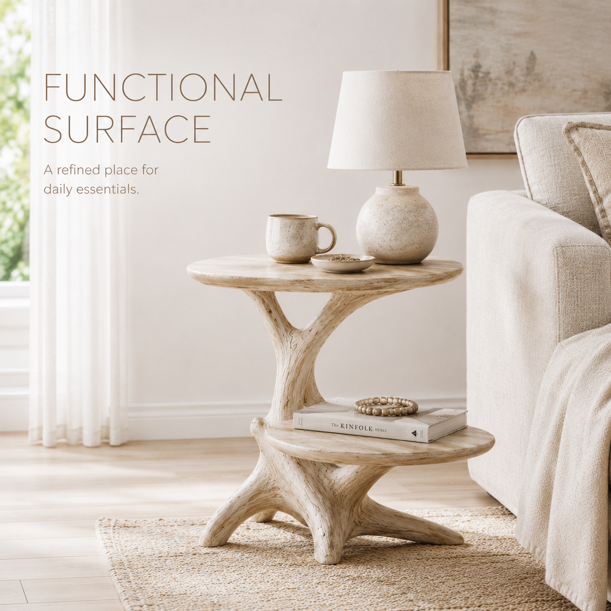 Celine Warm Modern End Table - Design 018 - product image 07