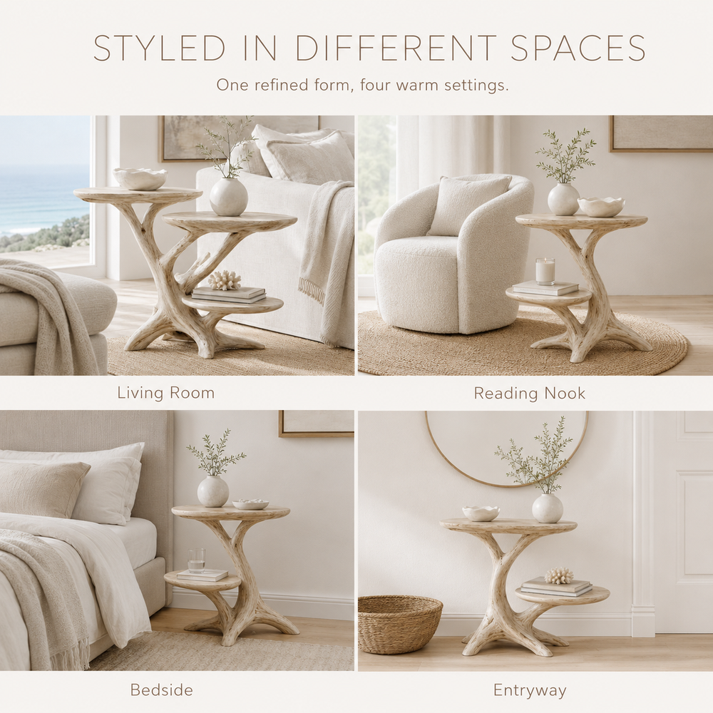 Celine Warm Modern End Table - Design 018 - product image 09