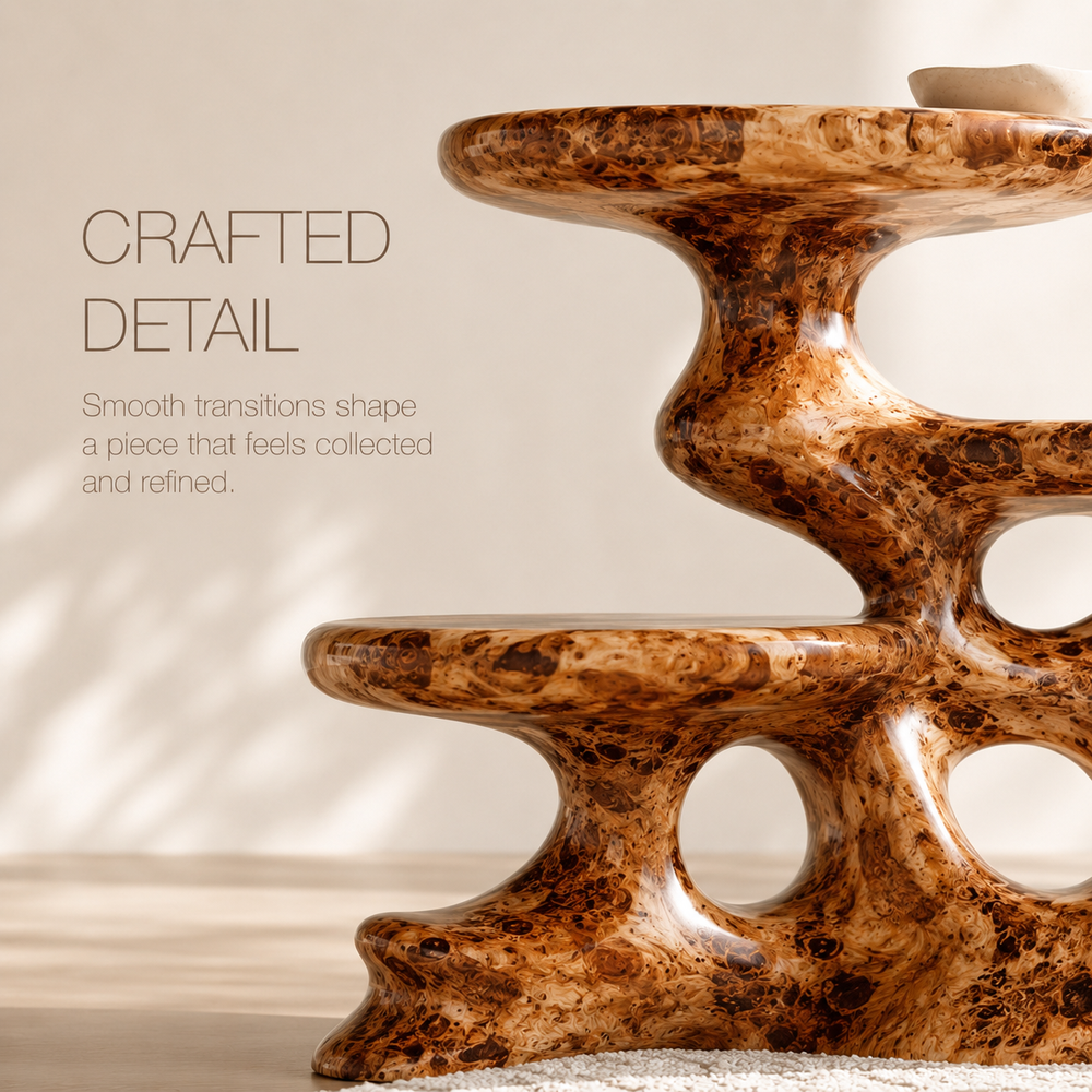 Alden Curved Wood Side Table - Design 019 - product image 06