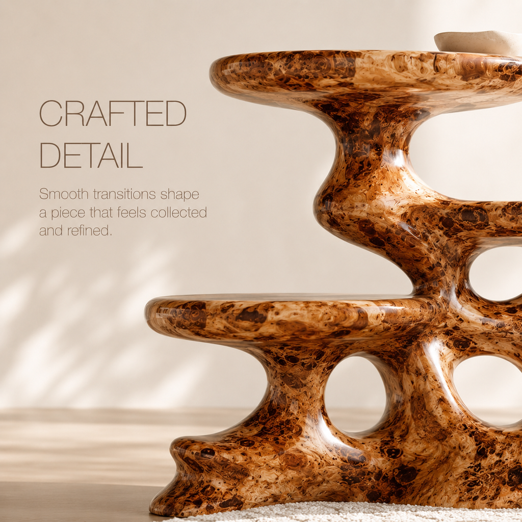 Alden Curved Wood Side Table - Design 019 - product image 06