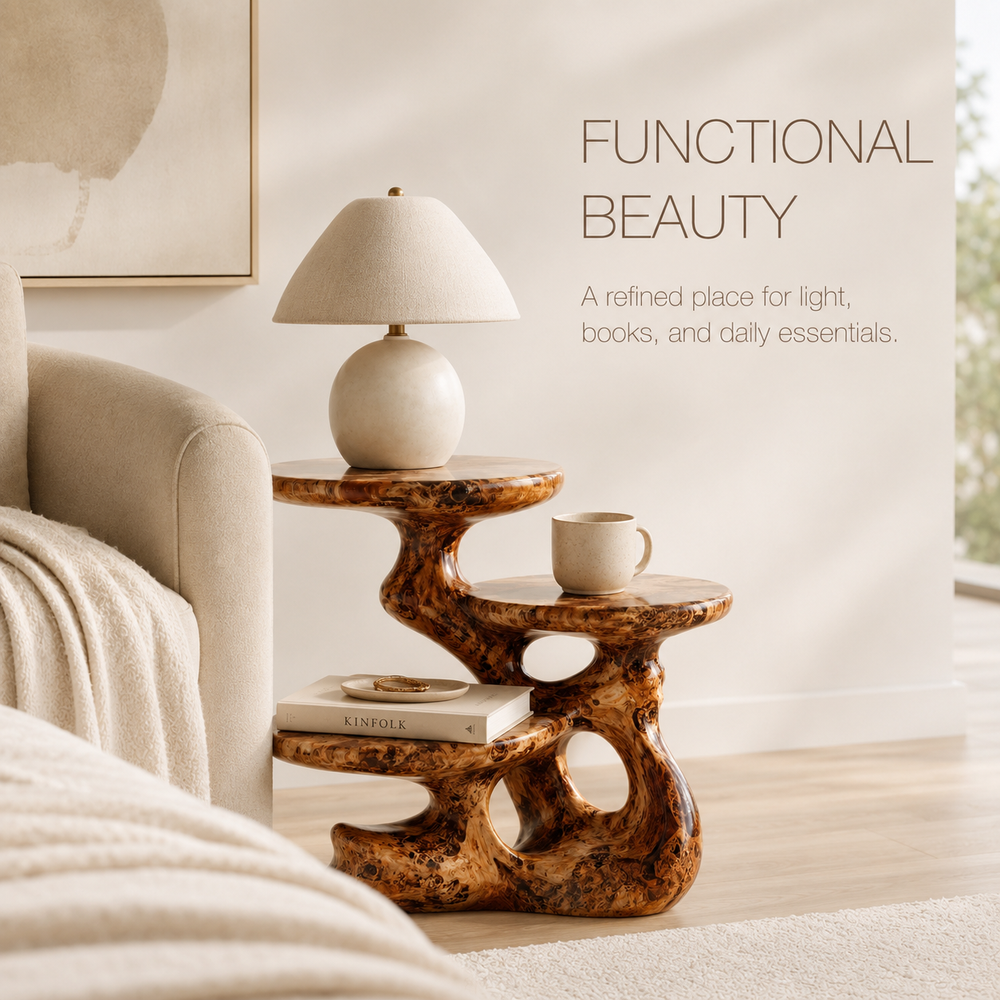 Alden Curved Wood Side Table - Design 019 - product image 07