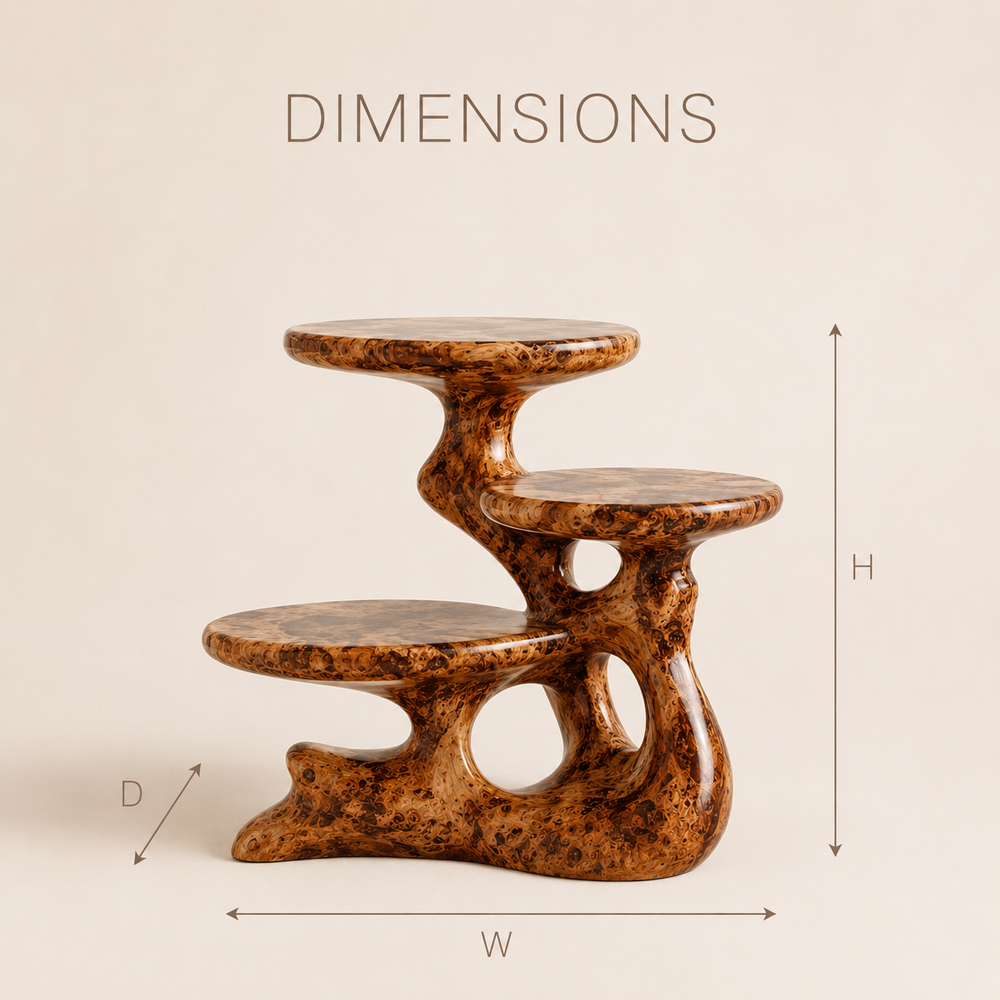 Alden Curved Wood Side Table - Design 019 - product image 08