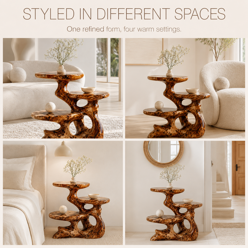 Alden Curved Wood Side Table - Design 019 - product image 10
