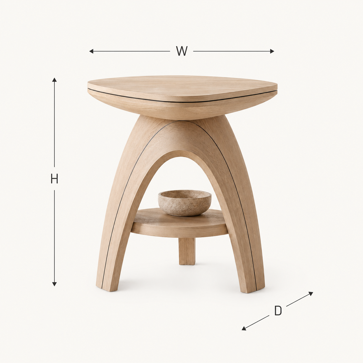 Arden Sculptural Side Table - Design 021 - product image 08